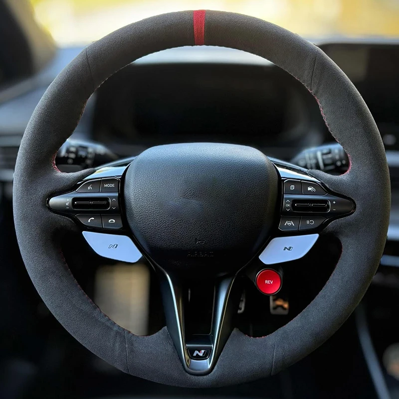 Чехол на руль LS AUTO из алькантары, сшитый вручную для Hyundai Veloster N 2019-2021 i30 N 2018-2020, автомобильные аксессуары
Чехол на руль LS AUTO из алькантары, сшитый вручную для Hyundai Veloster N 2019-2021 i30 N 2018-2020, автомобильные аксессуары