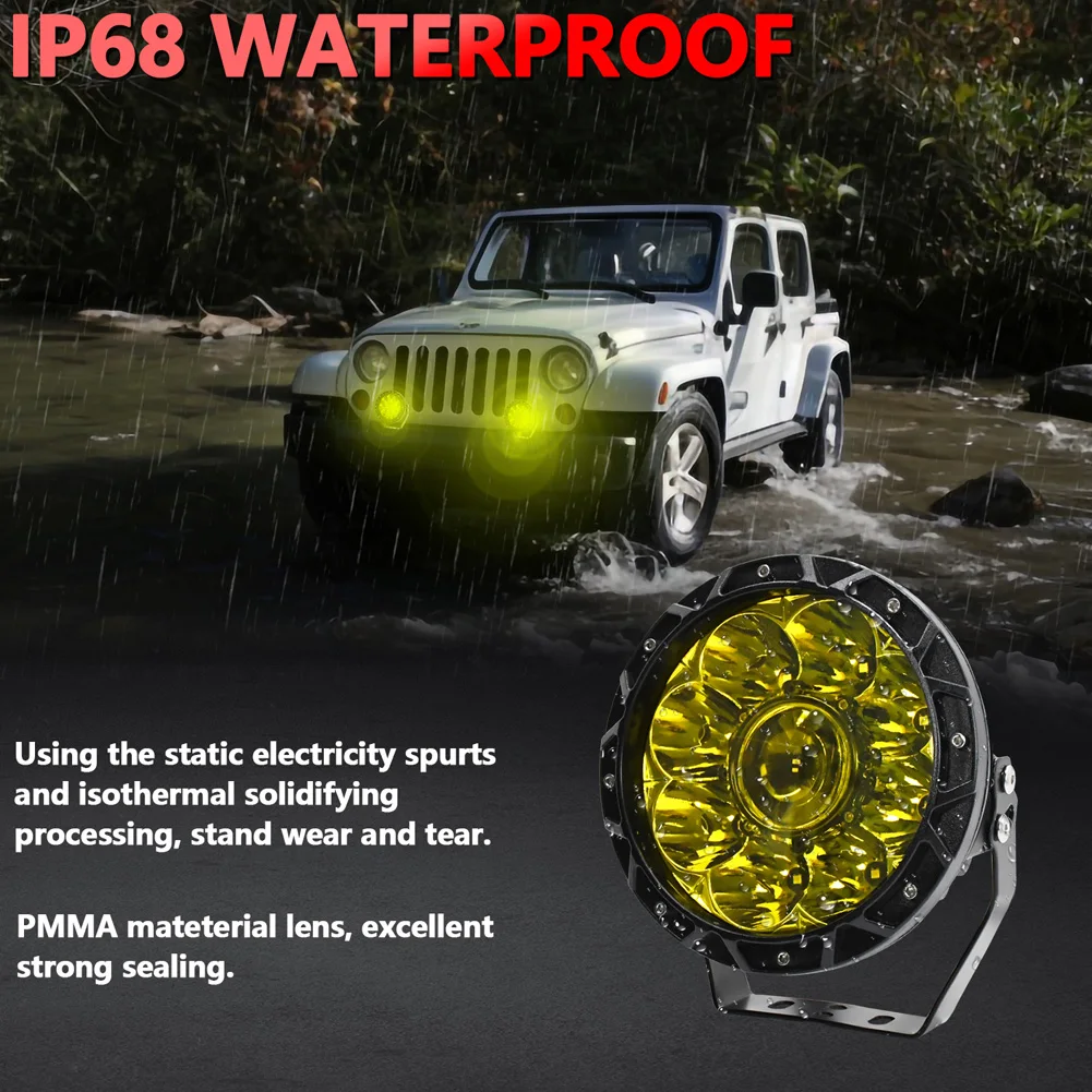 140W/200W E16 LED Fog Lights Round Offroad Lights 9-30V DC 14000LM Driving Light Bar Waterproof For Trucks Motorcycle UTV
140W/200W E16 LED Fog Lights Round Offroad Lights 9-30V DC 14000LM Driving Light Bar Waterproof For Trucks Motorcycle UTV