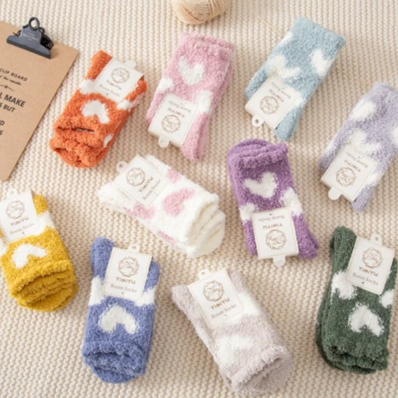 Women's Autumn Winter Socks Love Coral Velvet Floor Thickened Warm Home Monthly Socks Solid Color Simple Fashion Funny Wholesale
Women's Autumn Winter Socks Love Coral Velvet Floor Thickened Warm Home Monthly Socks Solid Color Simple Fashion Funny Wholesale