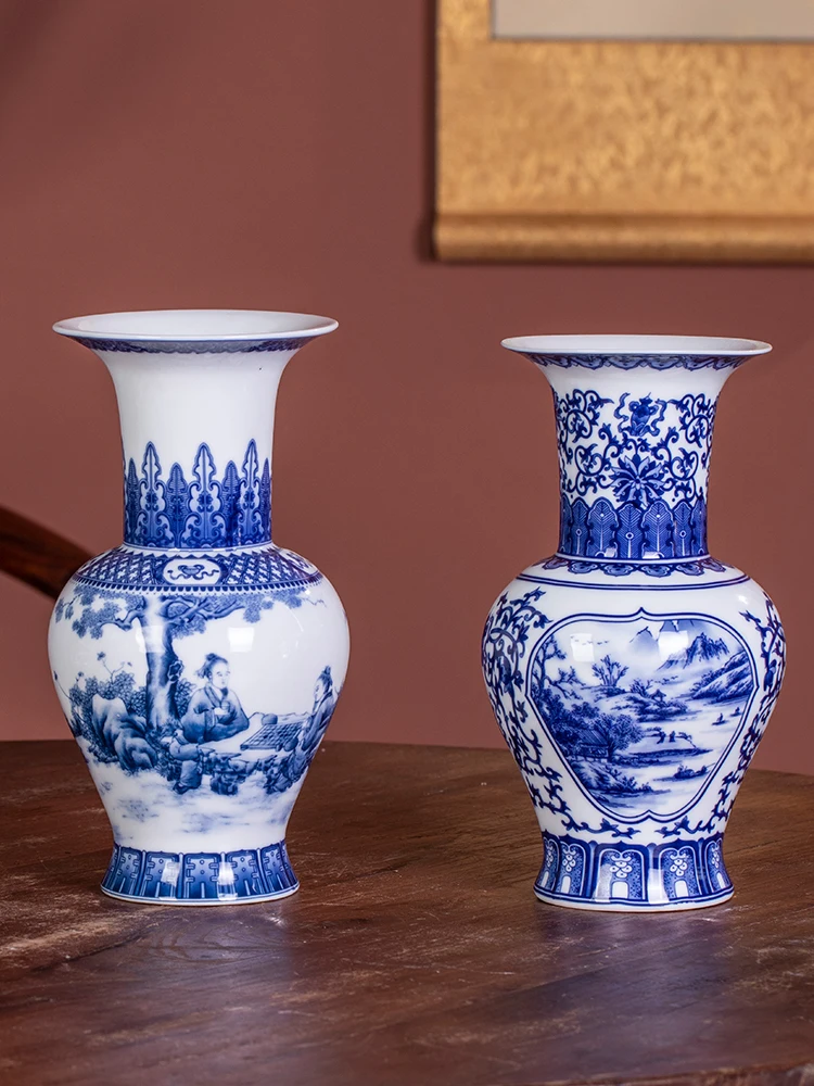 Blue And White Porcelain Ceramic Vase Entwined Lotus Classic Porcelain Living Room Antique Vase Ornament Hydroponic Decoration
Blue And White Porcelain Ceramic Vase Entwined Lotus Classic Porcelain Living Room Antique Vase Ornament Hydroponic Decoration