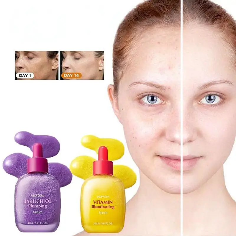 Vitamin C Face Essence Bakuchiol Volumizing Serum Moisturizing Anti-aging Plumping Serum Repairing Nourish Smooth Facial Serum
Vitamin C Face Essence Bakuchiol Volumizing Serum Moisturizing Anti-aging Plumping Serum Repairing Nourish Smooth Facial Serum