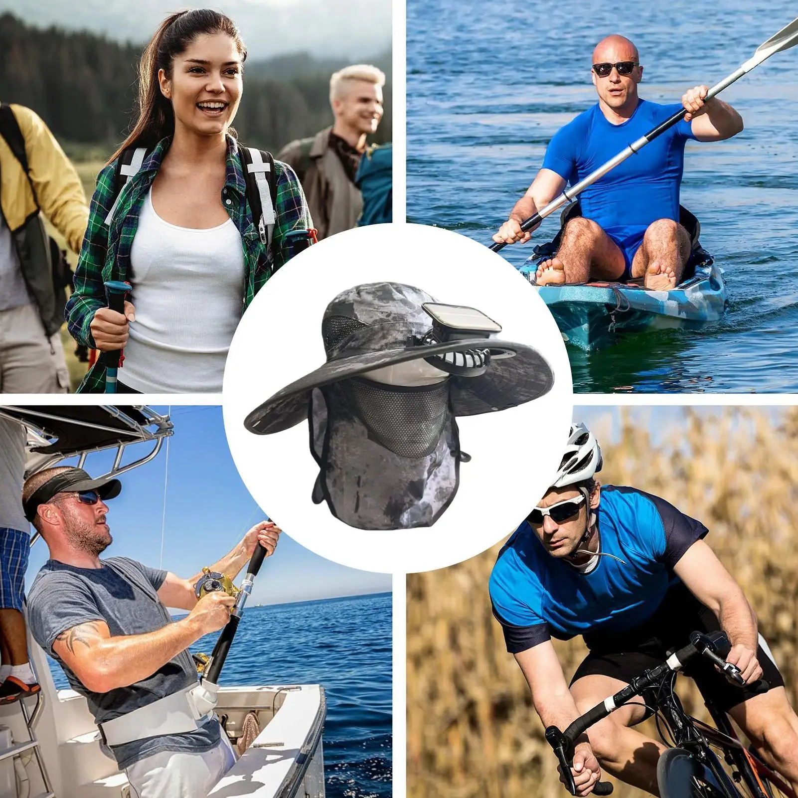 Solar Fan Hats For Men Rechargeable Wide Brim Neck Flap Cooling Solar Powered Fan Hat For Outdoor Hiking Camping Fishing
Solar Fan Hats For Men Rechargeable Wide Brim Neck Flap Cooling Solar Powered Fan Hat For Outdoor Hiking Camping Fishing