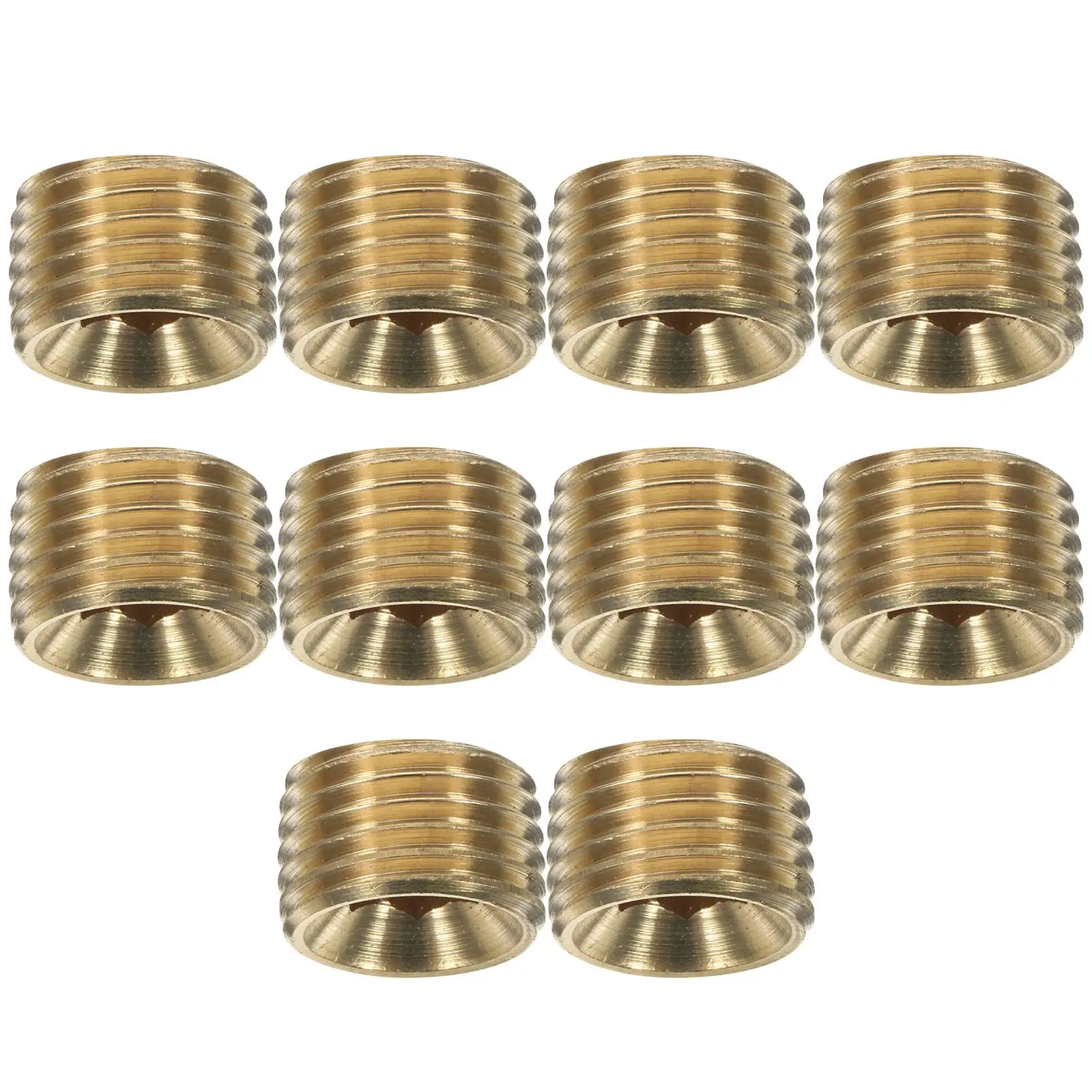 10 Pcs Copper Plug Fittings 1/4 NPT Threaded Hexagonal Tubing Connector Pipe End Cap Sprinkler Plugs
10 Pcs Copper Plug Fittings 1/4 NPT Threaded Hexagonal Tubing Connector Pipe End Cap Sprinkler Plugs
