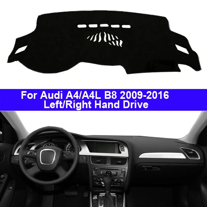 Защитная накладка для Audi A4, A4L, B8, 2009-2011, 2012, 2013, 2014, 2015, 2016, силиконовый нескользящий коврик для приборной панели, автомобильный козырек от солнца
Защитная накладка для Audi A4, A4L, B8, 2009-2011, 2012, 2013, 2014, 2015, 2016, силиконовый нескользящий коврик для приборной панели, автомобильный козырек от солнца