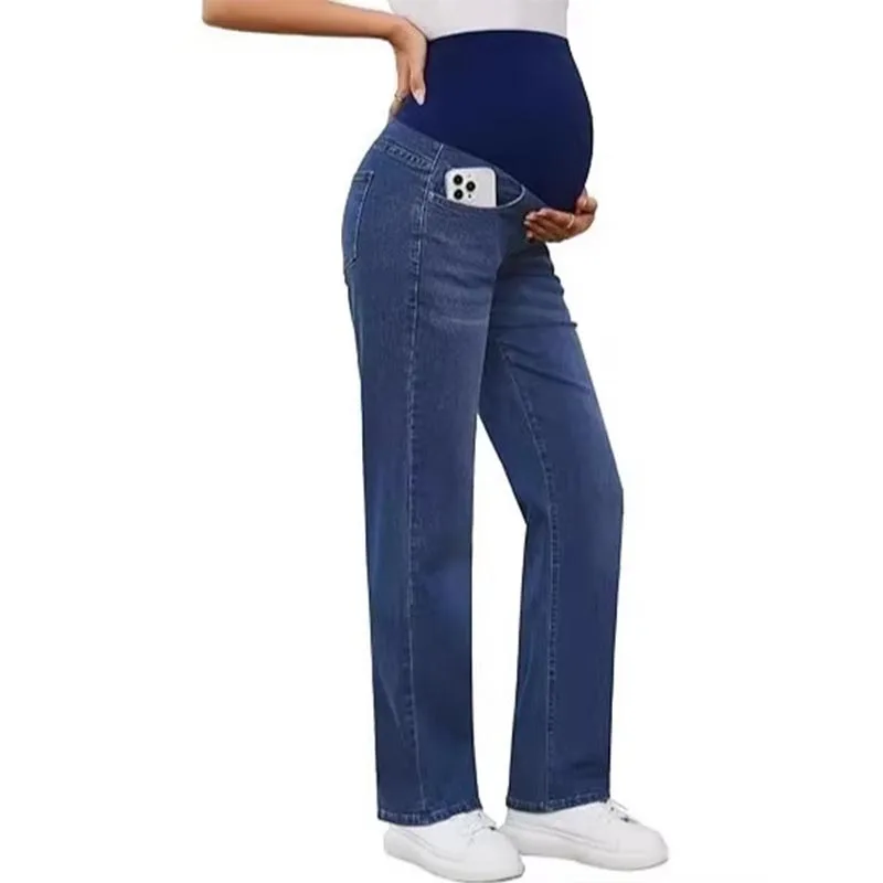 Maternity Jeans Pants Spring High-Waisted Jeans Fashion Belly Support Over-the-Belly Slim-Fit Straight Leg Pants
Maternity Jeans Pants Spring High-Waisted Jeans Fashion Belly Support Over-the-Belly Slim-Fit Straight Leg Pants