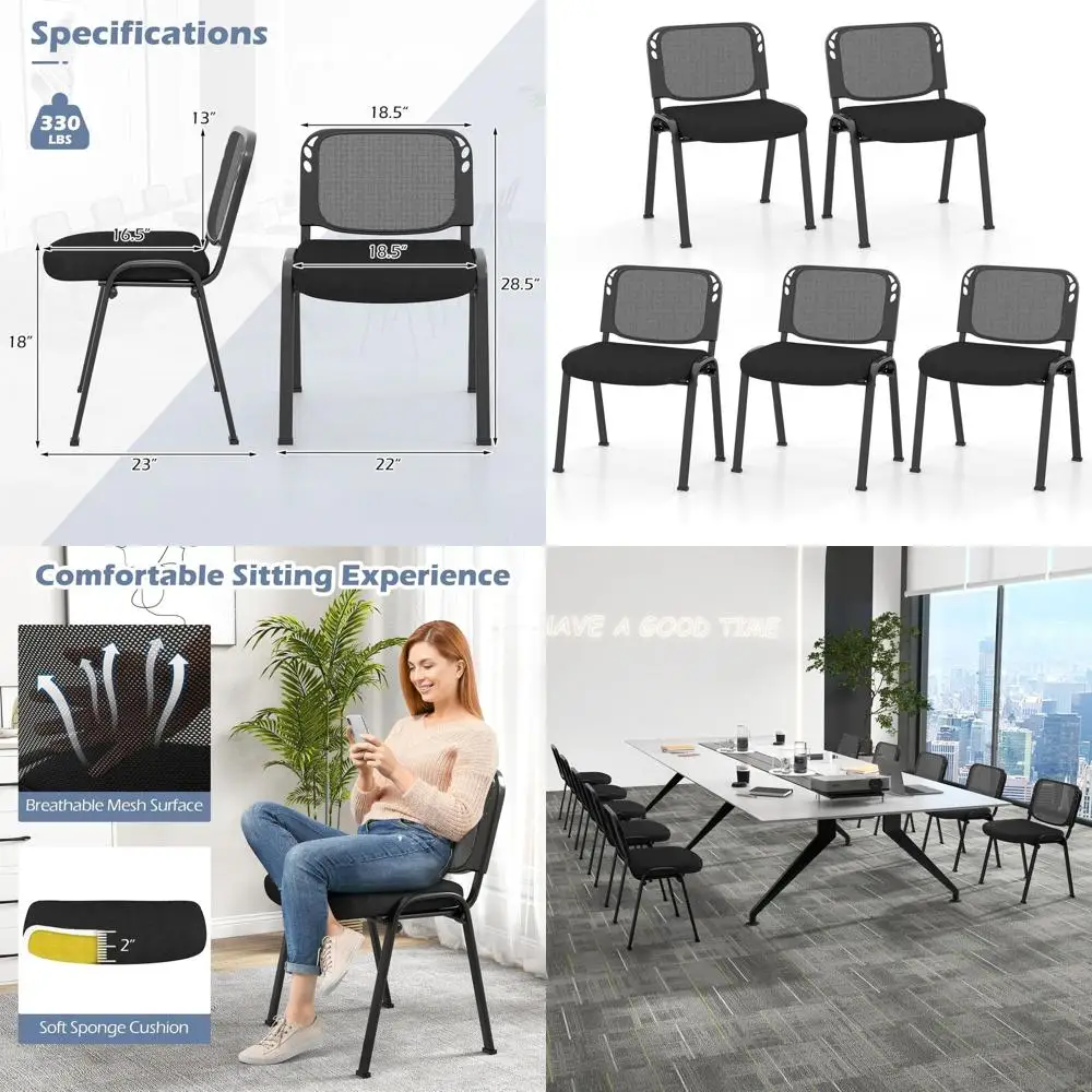 Комплект стульев Gt Retion, 5 шт., штабелируемые стулья для конференц-залов с сетчатой спинкой и мягким сиденьем, конференц-стулья без колесиков и без подлокотников.
Комплект стульев Gt Retion, 5 шт., штабелируемые стулья для конференц-залов с сетчатой спинкой и мягким сиденьем, конференц-стулья без колесиков и без подлокотников.