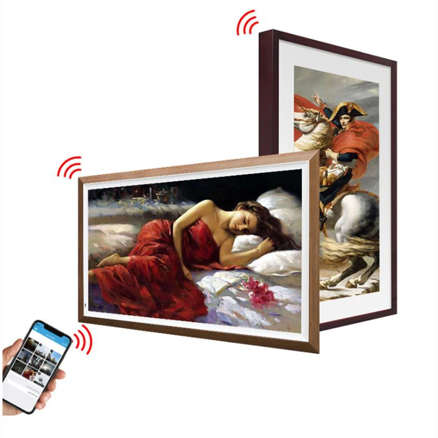 Wood Frame 21.5" 22" Inch Digital Art NFT Display Photo Frame WIFI 4G Network Android LCD Display for Advertising Exhibition
Wood Frame 21.5" 22" Inch Digital Art NFT Display Photo Frame WIFI 4G Network Android LCD Display for Advertising Exhibition