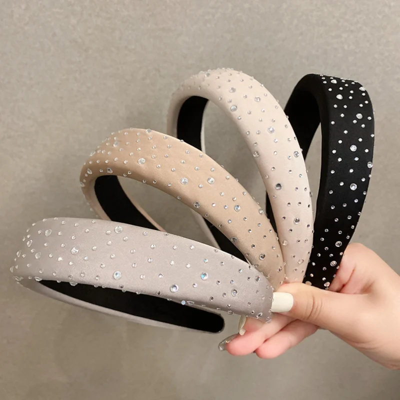 Super Sparkling Rhinestone Headband for Women Thickened Sponge Hair Hoop Hairbands Pure Color Hair Clip Hair Accessories
Super Sparkling Rhinestone Headband for Women Thickened Sponge Hair Hoop Hairbands Pure Color Hair Clip Hair Accessories