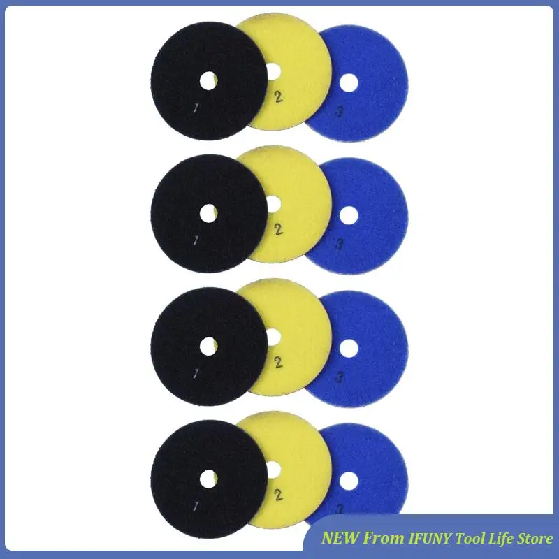 12 Pieces 100Mm Diamond Flexible Wet & Dry Polishing Pads 3 Step Floor Polish For Stone Marble Tile New
12 Pieces 100Mm Diamond Flexible Wet & Dry Polishing Pads 3 Step Floor Polish For Stone Marble Tile New