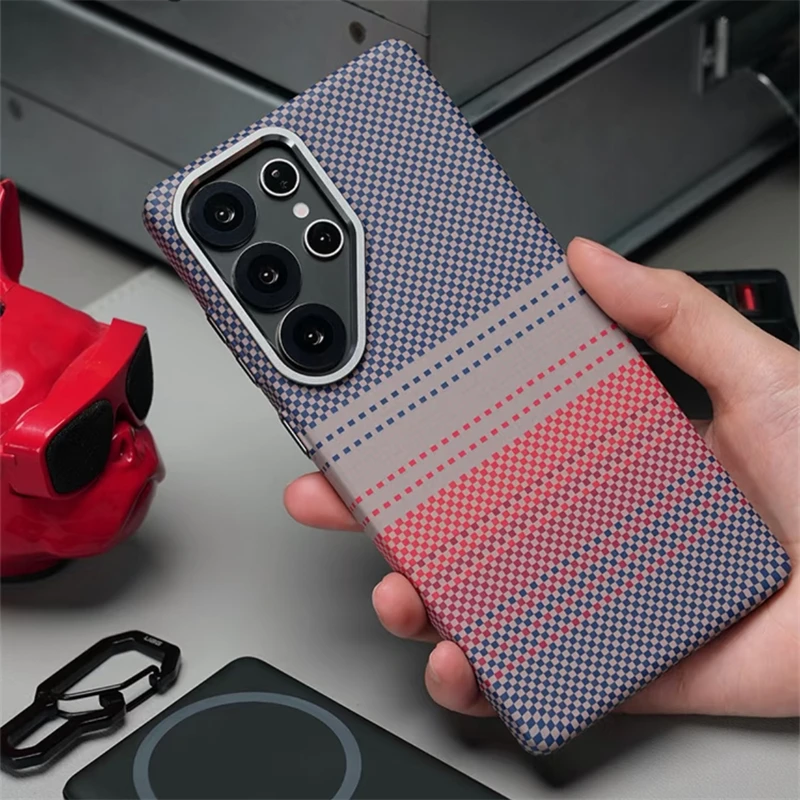Luxury Carbon Fiber Texture Magsafe Phone Case For Samsung Galaxy S25 Ultra Plus Magnetic Wireless Charging Matte PC Hard Cover
Luxury Carbon Fiber Texture Magsafe Phone Case For Samsung Galaxy S25 Ultra Plus Magnetic Wireless Charging Matte PC Hard Cover