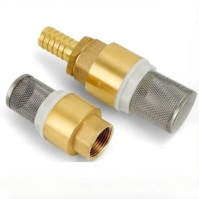 Copper Tower Bottom Valve with Filter Screen Self-priming Pump Inlet Filter Anti Backflow Spring Insertion Pipe Check Valve
Copper Tower Bottom Valve with Filter Screen Self-priming Pump Inlet Filter Anti Backflow Spring Insertion Pipe Check Valve