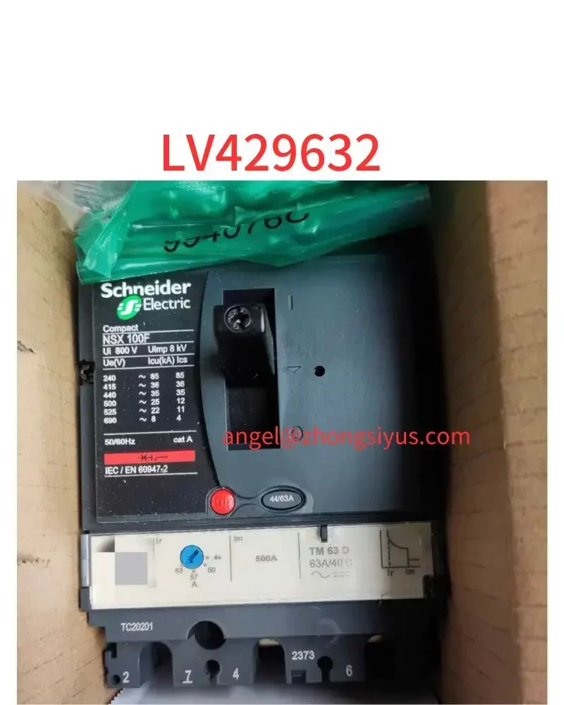 New molded case circuit breaker LV429632 NSX100FTM63D
New molded case circuit breaker LV429632 NSX100FTM63D