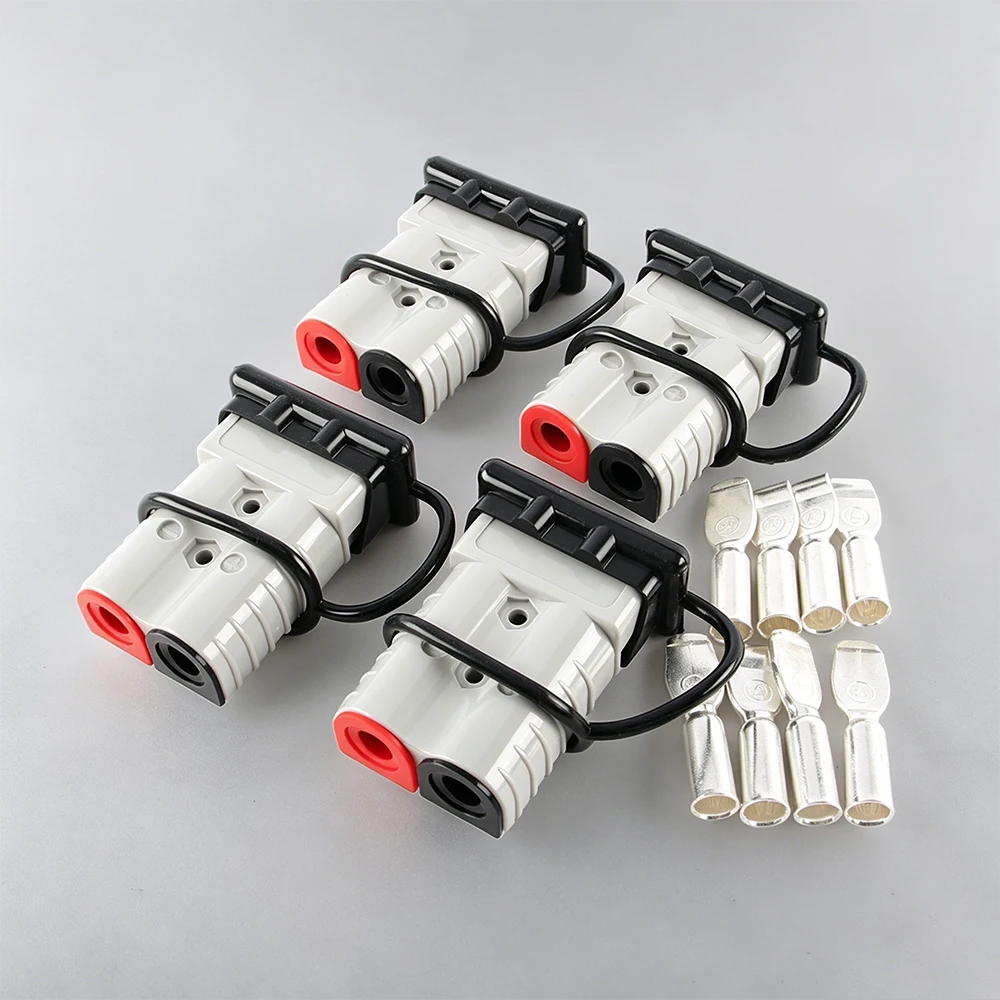 2/4 Pcs 350A 600V High Current Quick Connect/Disconnect Battery Connector Plug with Elastomer Dust Cap & Rubber Sealing Plug
2/4 Pcs 350A 600V High Current Quick Connect/Disconnect Battery Connector Plug with Elastomer Dust Cap & Rubber Sealing Plug
