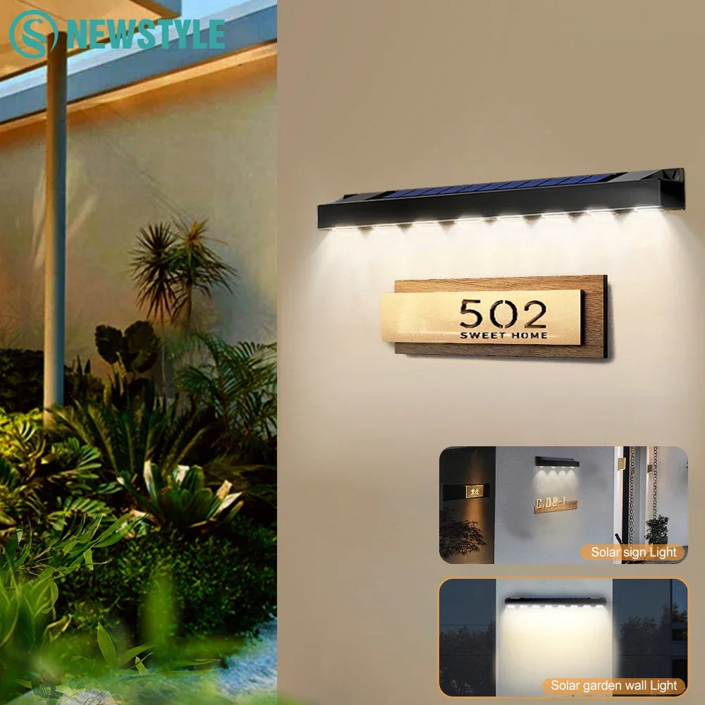 Outdoor LED Solar Wall Sign Light Garden Landscape Light 4/6/8 LED Waterproof Bright Solar Address Lights Waterproof Yard Street
Outdoor LED Solar Wall Sign Light Garden Landscape Light 4/6/8 LED Waterproof Bright Solar Address Lights Waterproof Yard Street