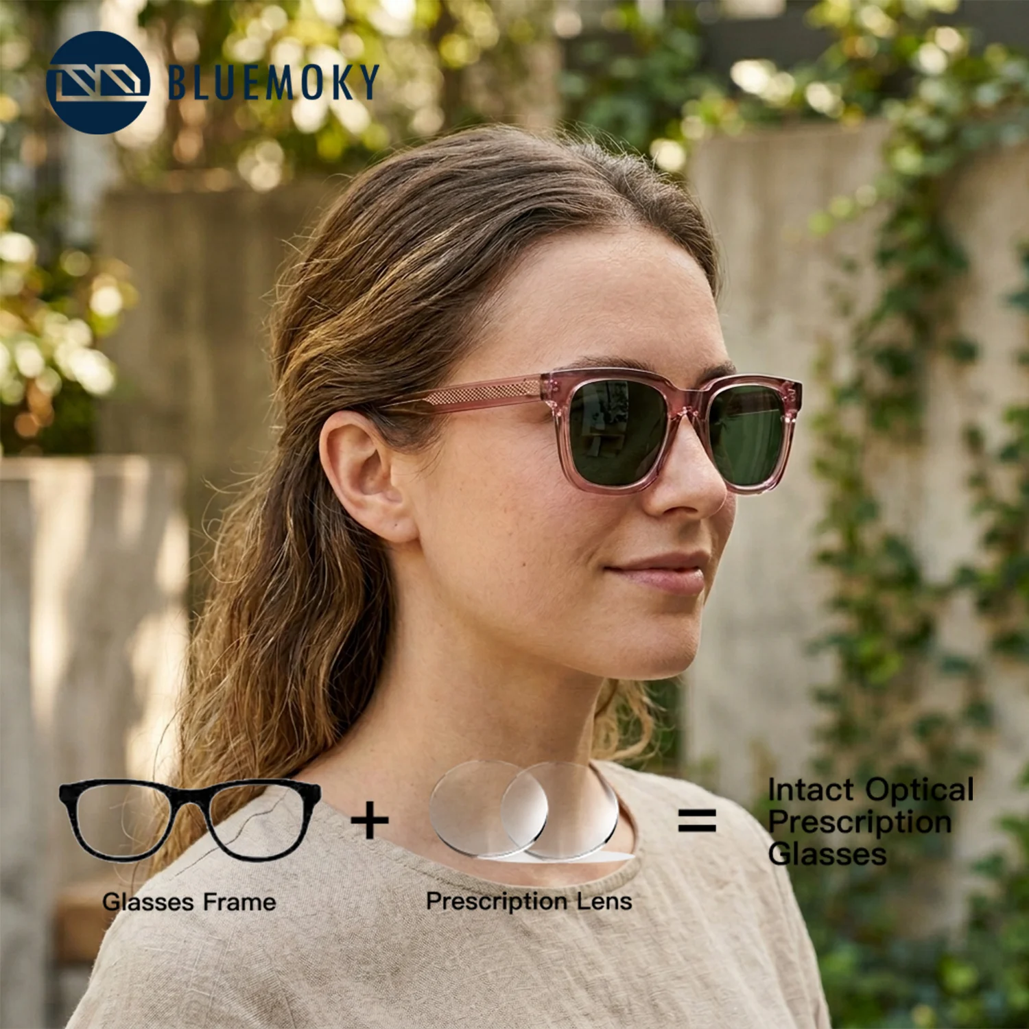 BLUEMOKY Square Polarized Prescription Sunglasses Sunscreen UV400 Acetate Myopia Sun Glasses for Women
BLUEMOKY Square Polarized Prescription Sunglasses Sunscreen UV400 Acetate Myopia Sun Glasses for Women