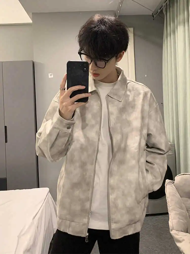 White Dyed Leather Jaet Men's Spring Autumn Sle High Sensation Cool Motorcycle Jaet Cleanfit American Baseball orm
White Dyed Leather Jaet Men's Spring Autumn Sle High Sensation Cool Motorcycle Jaet Cleanfit American Baseball orm