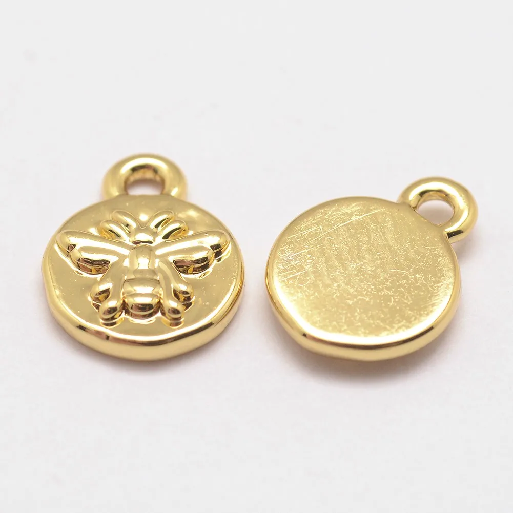 20pcs Cute Flat Round Bee Brass Charms Real 18K Gold Plated for Women DIY Necklace Bracelet Jewelry Making Handmade Crafts
20pcs Cute Flat Round Bee Brass Charms Real 18K Gold Plated for Women DIY Necklace Bracelet Jewelry Making Handmade Crafts