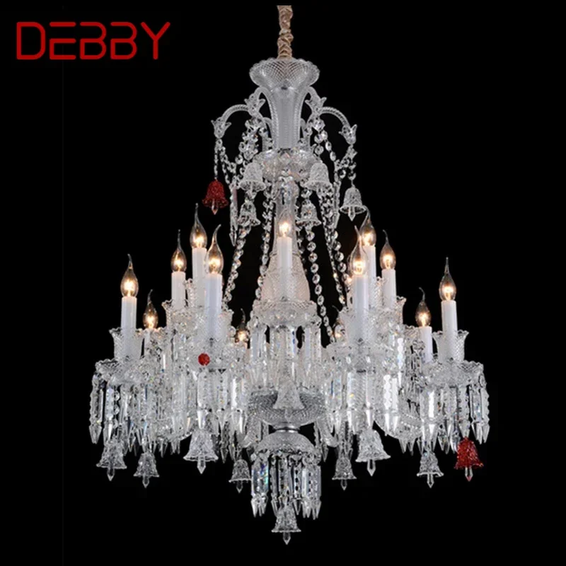 DEBBY Luxurious Style Crystal Pendant Lamp European Candle Lamp Art Living Room Restaurant Bedroom Villa Chandelier
DEBBY Luxurious Style Crystal Pendant Lamp European Candle Lamp Art Living Room Restaurant Bedroom Villa Chandelier
