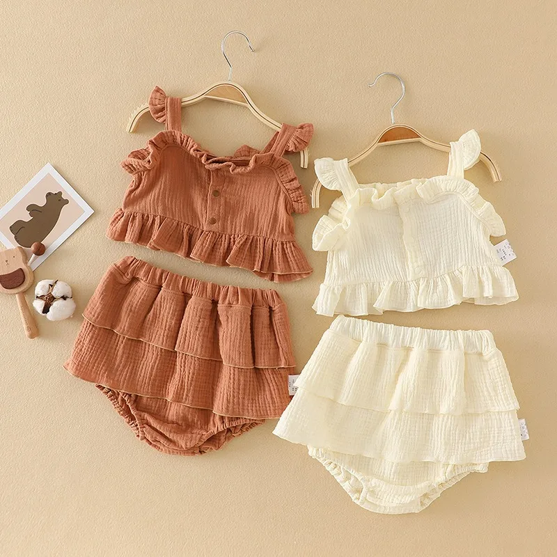 Baby Girl Summer Dress Suit Little Girl Clothes 0-2 Years Infant Toddler Cherry Sling Dress Bread Pants Two-piece Clothing Set
Baby Girl Summer Dress Suit Little Girl Clothes 0-2 Years Infant Toddler Cherry Sling Dress Bread Pants Two-piece Clothing Set
