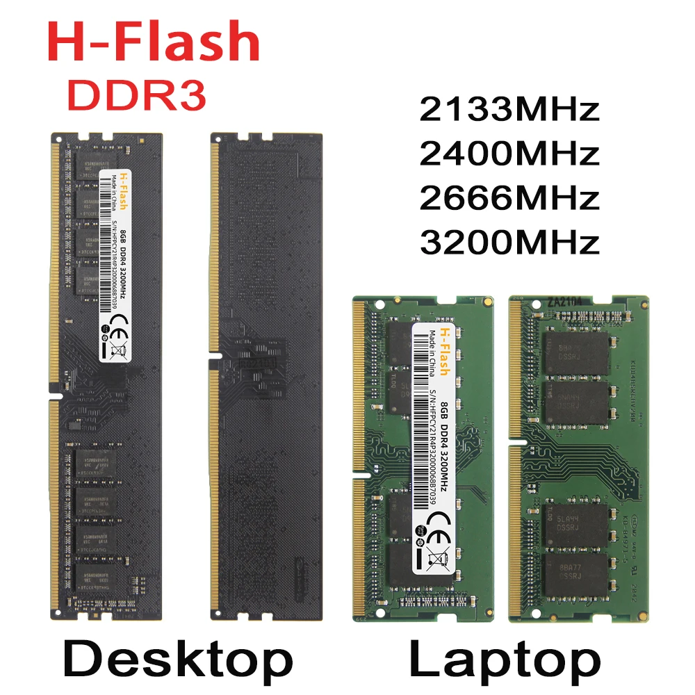 Laptop Desktop DDR4 RAM 4GB 8GB 16GB 2400 2666 3200MHz Desktop Memory H-Flash DDR4 Non-ECC Unbuffered DIMM cooling vest black
Laptop Desktop DDR4 RAM 4GB 8GB 16GB 2400 2666 3200MHz Desktop Memory H-Flash DDR4 Non-ECC Unbuffered DIMM cooling vest black