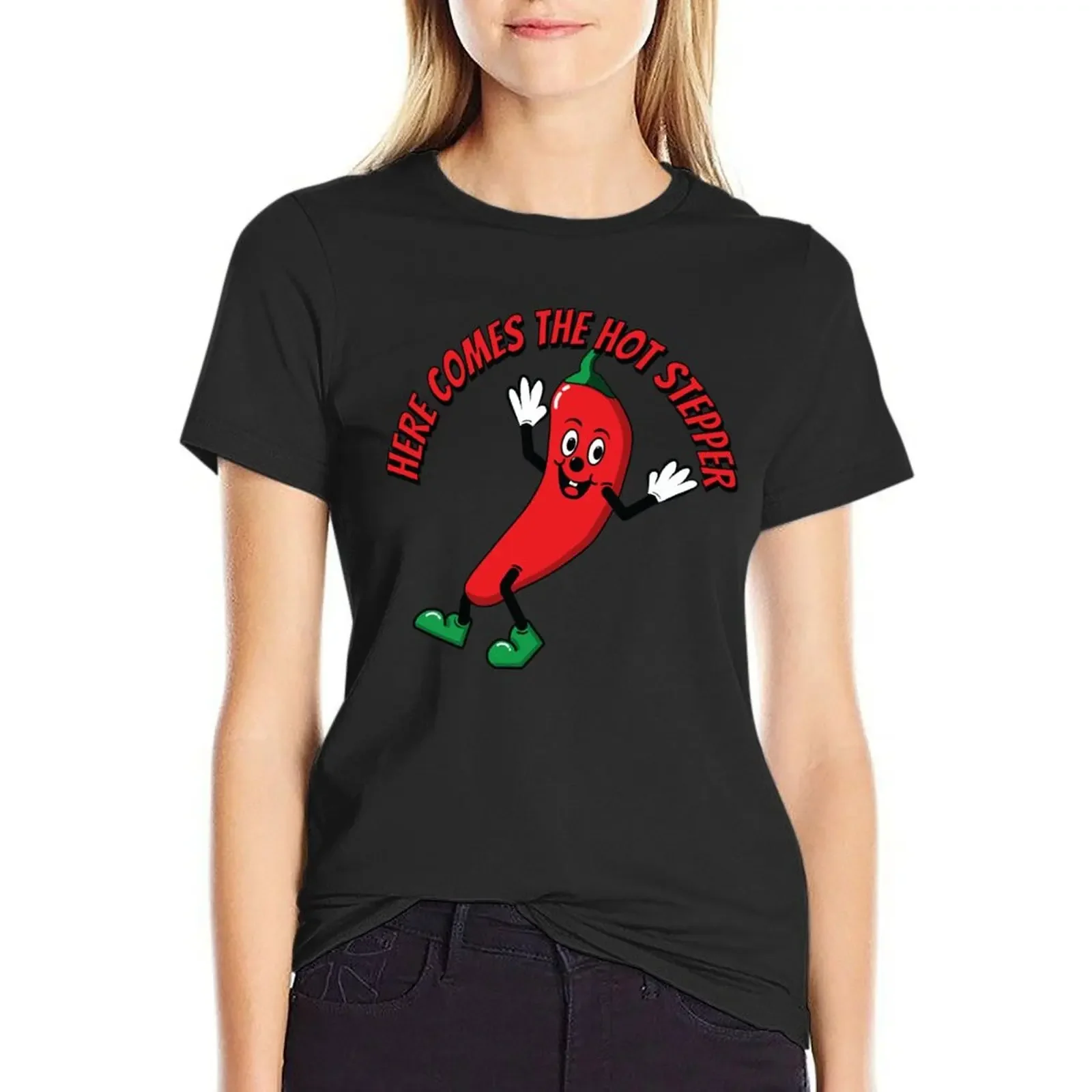 Here Comes the Hot Stepper Chilli T-Shirt Short sleeve tee Blouse shirts graphic tees Women's tops
Here Comes the Hot Stepper Chilli T-Shirt Short sleeve tee Blouse shirts graphic tees Women's tops