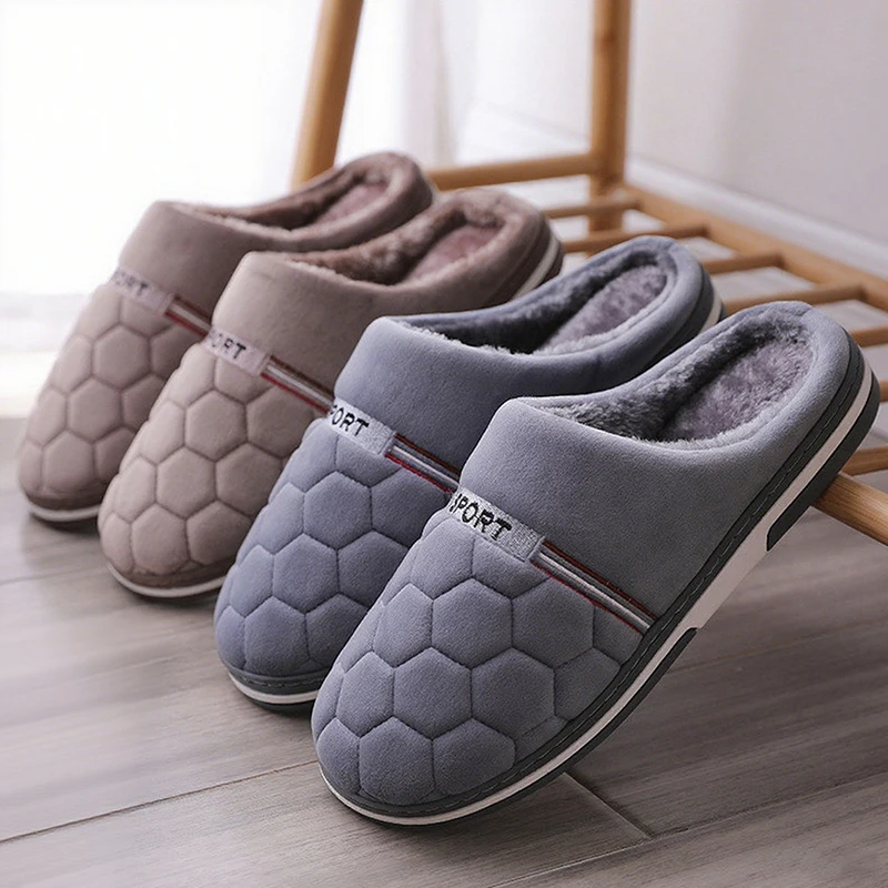 Big Size Men Slippers Winter Warm Bedroom Floor Shoe Thick Sole Casual Home Comfortable Soft Flats Outdoor Non-Slip Plush Slides
Big Size Men Slippers Winter Warm Bedroom Floor Shoe Thick Sole Casual Home Comfortable Soft Flats Outdoor Non-Slip Plush Slides