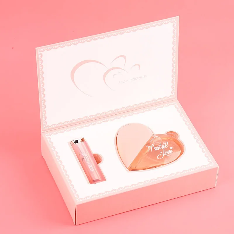 50ml Woman perfumes Scent for woman First Love Paris Pink Love perfume Lipstick Gift Box Durable eau de toilette
50ml Woman perfumes Scent for woman First Love Paris Pink Love perfume Lipstick Gift Box Durable eau de toilette