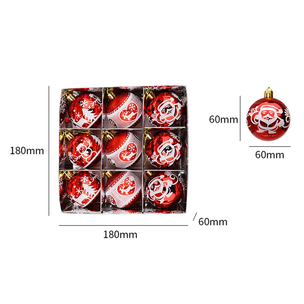 HOT-9Pcs Christmas Balls Christmas Tree Decorations Hanging For Home Decor New Year Party Small Pendant Ornaments
HOT-9Pcs Christmas Balls Christmas Tree Decorations Hanging For Home Decor New Year Party Small Pendant Ornaments