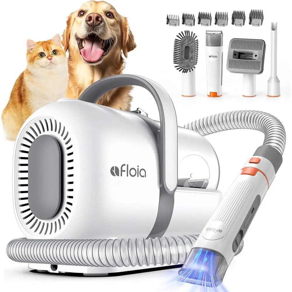 All-in-One Pet Grooming Kit with Clippers, Low-Noise Hair Vacuum, 1.5L Dust Cup for Dogs and Cats
All-in-One Pet Grooming Kit with Clippers, Low-Noise Hair Vacuum, 1.5L Dust Cup for Dogs and Cats