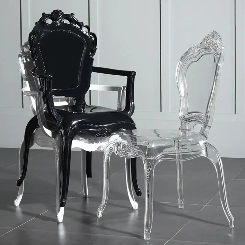 Kitchen Furniture Household Acrylic Crystal Dining Chair Creative Transparent Simple Dining Chairs Designer Palace Style Stool
Kitchen Furniture Household Acrylic Crystal Dining Chair Creative Transparent Simple Dining Chairs Designer Palace Style Stool