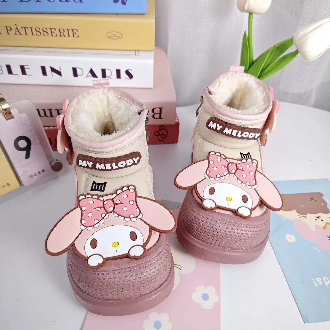 Kawaii Sanrio My Melody Plush Kids Cotton Boots Autumn Winter Thicken Cartoon Anime Girl Martin Boot Nonslip Casual Cotton Shoes
Kawaii Sanrio My Melody Plush Kids Cotton Boots Autumn Winter Thicken Cartoon Anime Girl Martin Boot Nonslip Casual Cotton Shoes