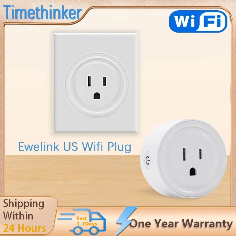 Timethinker Ewelink US Wifi Plug Smart Plug Smart Socket Switch APP Voice Remote Control For USA Alexa for PK for Broadlink
Timethinker Ewelink US Wifi Plug Smart Plug Smart Socket Switch APP Voice Remote Control For USA Alexa for PK for Broadlink