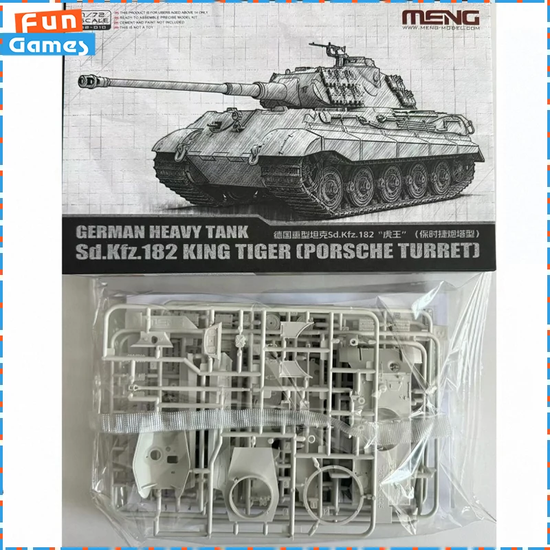 Meng 1/72 Wwii German King Tiger Tank Porsche Turret Type 72-010 Military Assembly Model War Vehicle Collectible Custom Toy Gift
Meng 1/72 Wwii German King Tiger Tank Porsche Turret Type 72-010 Military Assembly Model War Vehicle Collectible Custom Toy Gift