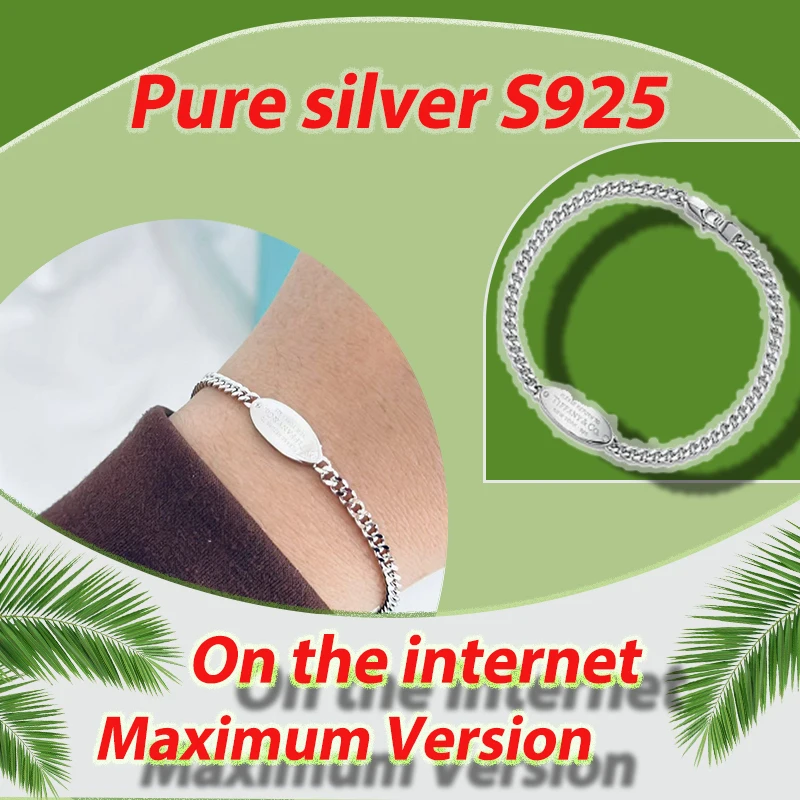 Fashionable, simple and versatile bracelet made of pure silver S925 high-end photosensitive surface neutral bracelet TCO series
Fashionable, simple and versatile bracelet made of pure silver S925 high-end photosensitive surface neutral bracelet TCO series