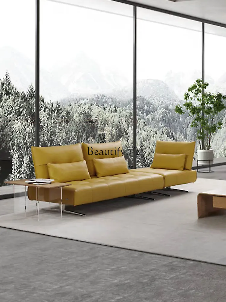 Italian Minimalist Genuine Leather Sofa Top Layer Cowhide Multifunctional Apartment Sofa
Italian Minimalist Genuine Leather Sofa Top Layer Cowhide Multifunctional Apartment Sofa