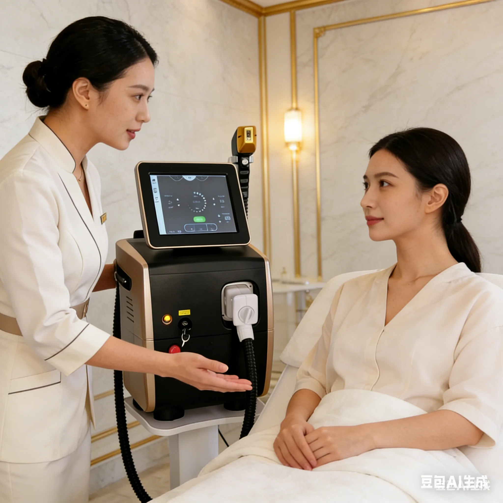 Портативный диодный ледяной титановый лазерный аппарат для удаления волос 2025 профессиональное постоянное александритовое устройство 808 нм 4 волны
Портативный диодный ледяной титановый лазерный аппарат для удаления волос 2025 профессиональное постоянное александритовое устройство 808 нм 4 волны