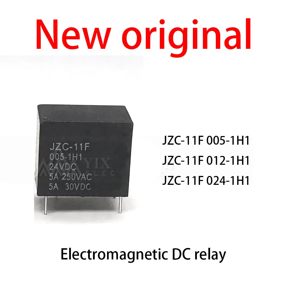 10Pcs/Lot New original JZC-11F 005-1H1 JZC-11F 012-1H1 JZC-11F 024-1H1 Normally open electromagnetic DC relay
10Pcs/Lot New original JZC-11F 005-1H1 JZC-11F 012-1H1 JZC-11F 024-1H1 Normally open electromagnetic DC relay