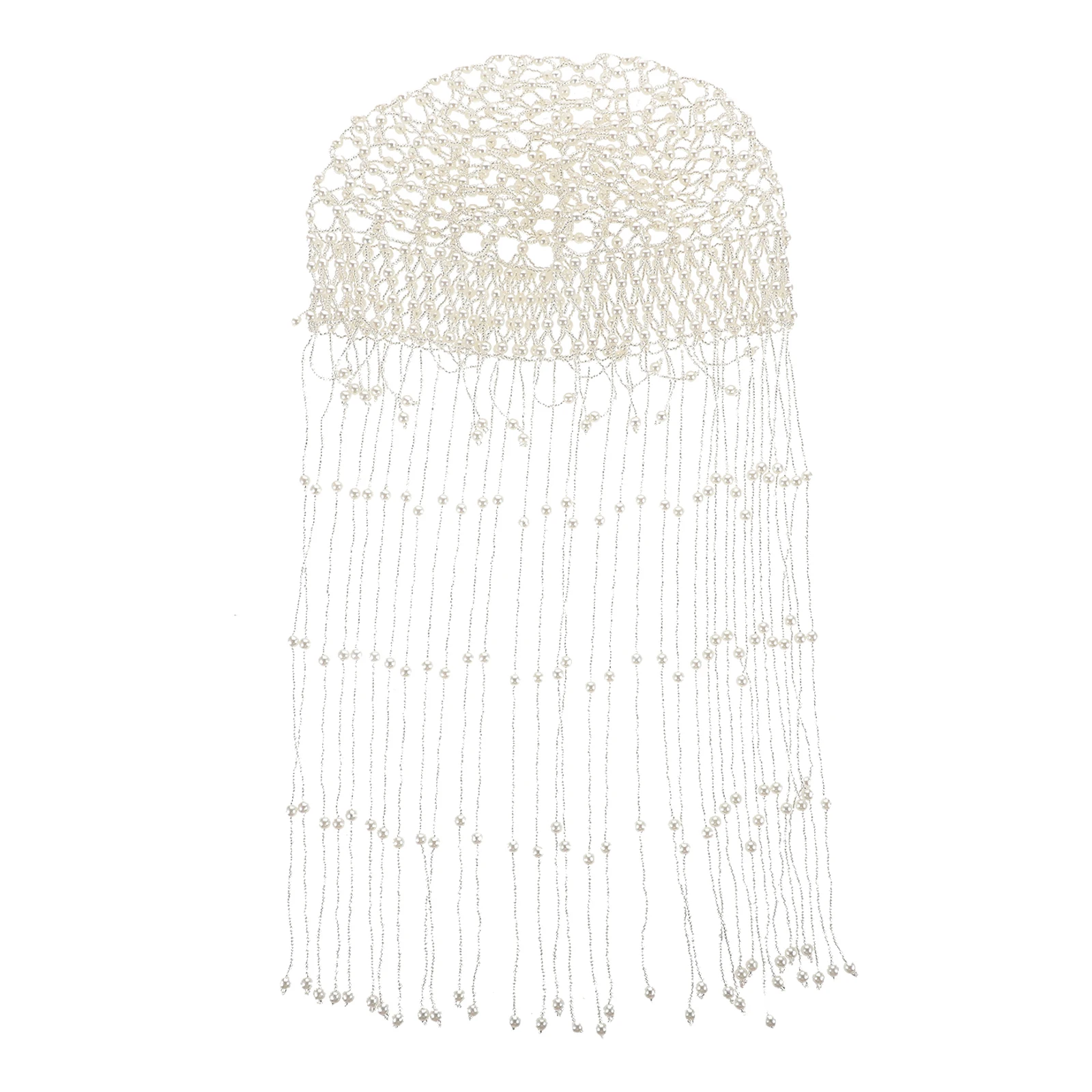 Elegant Pearl Hat Bridal Beaded Cap Long Tassel Decorative Wedding Headpiece for Bride Bridesmaids Party Classic Design White
Elegant Pearl Hat Bridal Beaded Cap Long Tassel Decorative Wedding Headpiece for Bride Bridesmaids Party Classic Design White