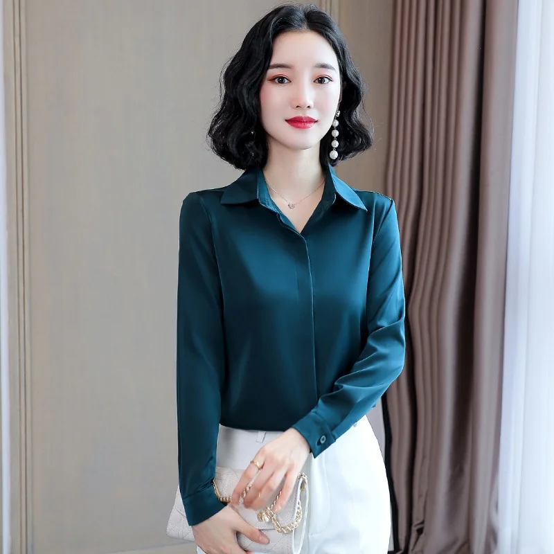 Long Sve Silk irt Women's Spring Autumn Faion 2025 New Midlife Mom's irt High End Silk Top Commute Sle Sl...
Long Sve Silk irt Women's Spring Autumn Faion 2025 New Midlife Mom's irt High End Silk Top Commute Sle Sl...