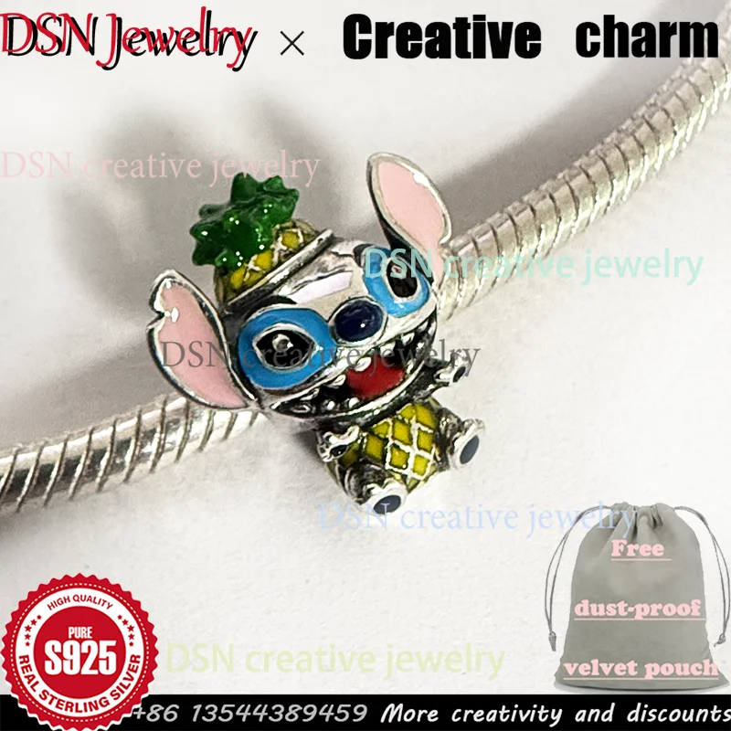DSN Jewelry Designer Cartoon Charm S925 Silver Pineapple Stitch Charm for Bracelet Necklace Luxury Gift Women's Diy Beads
DSN Jewelry Designer Cartoon Charm S925 Silver Pineapple Stitch Charm for Bracelet Necklace Luxury Gift Women's Diy Beads