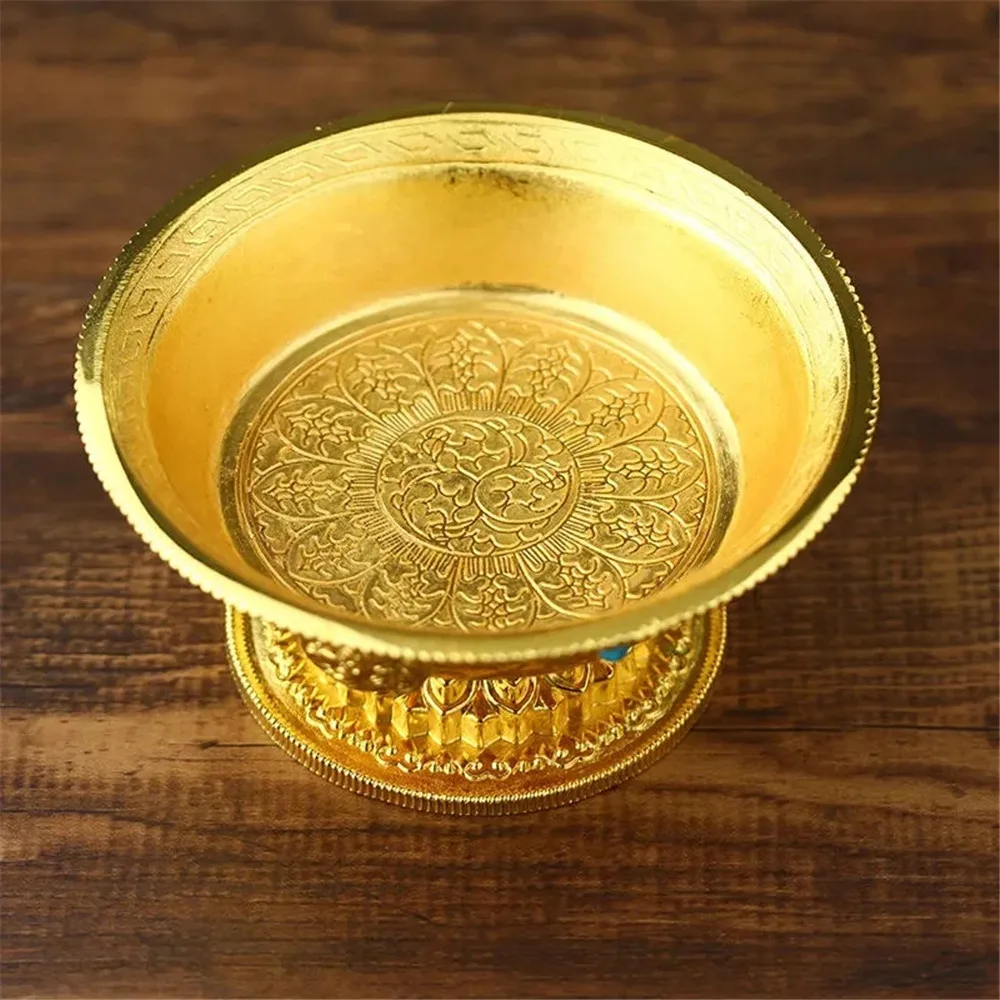 Zinc Alloy Tribute Buddhist Fruit Plate Gold Auspicious Luster Tibetan Plate Engraving Buddha Fruit Saucer Home Gift Decorative
Zinc Alloy Tribute Buddhist Fruit Plate Gold Auspicious Luster Tibetan Plate Engraving Buddha Fruit Saucer Home Gift Decorative