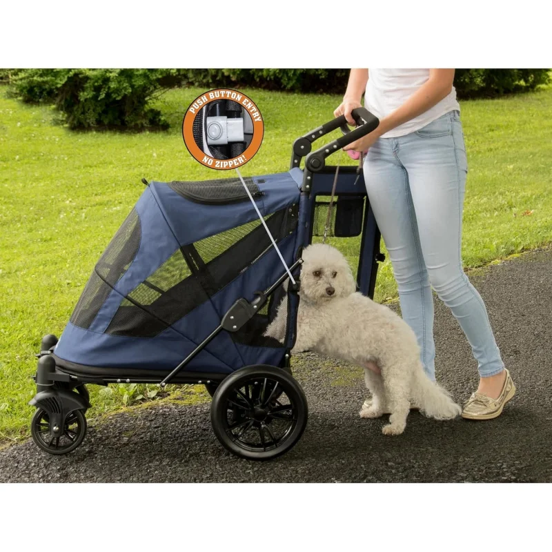 2026 New:Pet Gear NO-Zip Pet Stroller with Dual Entry, Push Button Zipperless Entry Single or Multiple Dogs/Cats, Pet Can
2026 New:Pet Gear NO-Zip Pet Stroller with Dual Entry, Push Button Zipperless Entry Single or Multiple Dogs/Cats, Pet Can