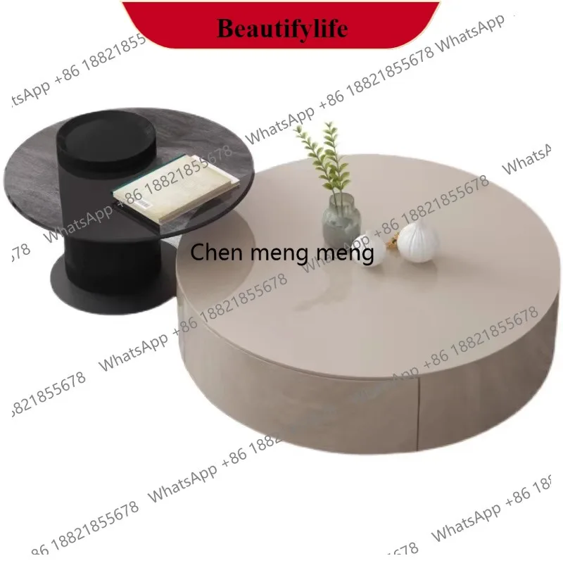Combination Modern Coffee Tables Italian Minimalist Rock Plate Round Coffee Tables Solid Wood Glass Simple Furniture
Combination Modern Coffee Tables Italian Minimalist Rock Plate Round Coffee Tables Solid Wood Glass Simple Furniture