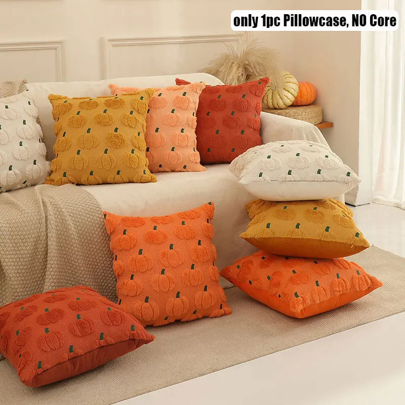 3D Plush Quilted Embroidered Pumpkin Pattern Cushion Cover Halloween Decorative Accessories Soft Pillowcase (Without Core)
3D Plush Quilted Embroidered Pumpkin Pattern Cushion Cover Halloween Decorative Accessories Soft Pillowcase (Without Core)