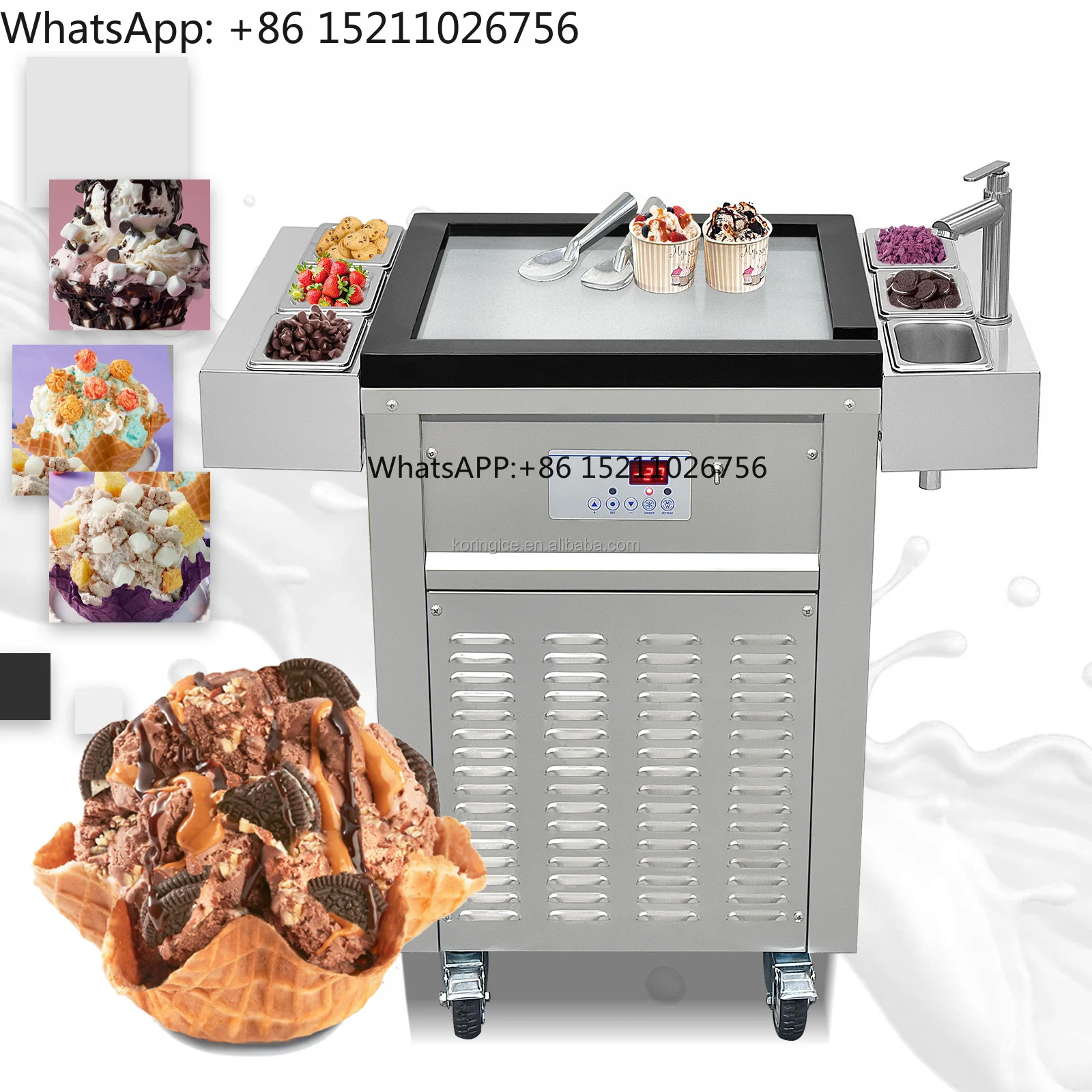 Cold Stone Marble Slab square Pan Iced Salad bar Frost Top Cookie Sand Gelato Hard Ice Cream Batch Freezer Machine Workbench
Cold Stone Marble Slab square Pan Iced Salad bar Frost Top Cookie Sand Gelato Hard Ice Cream Batch Freezer Machine Workbench