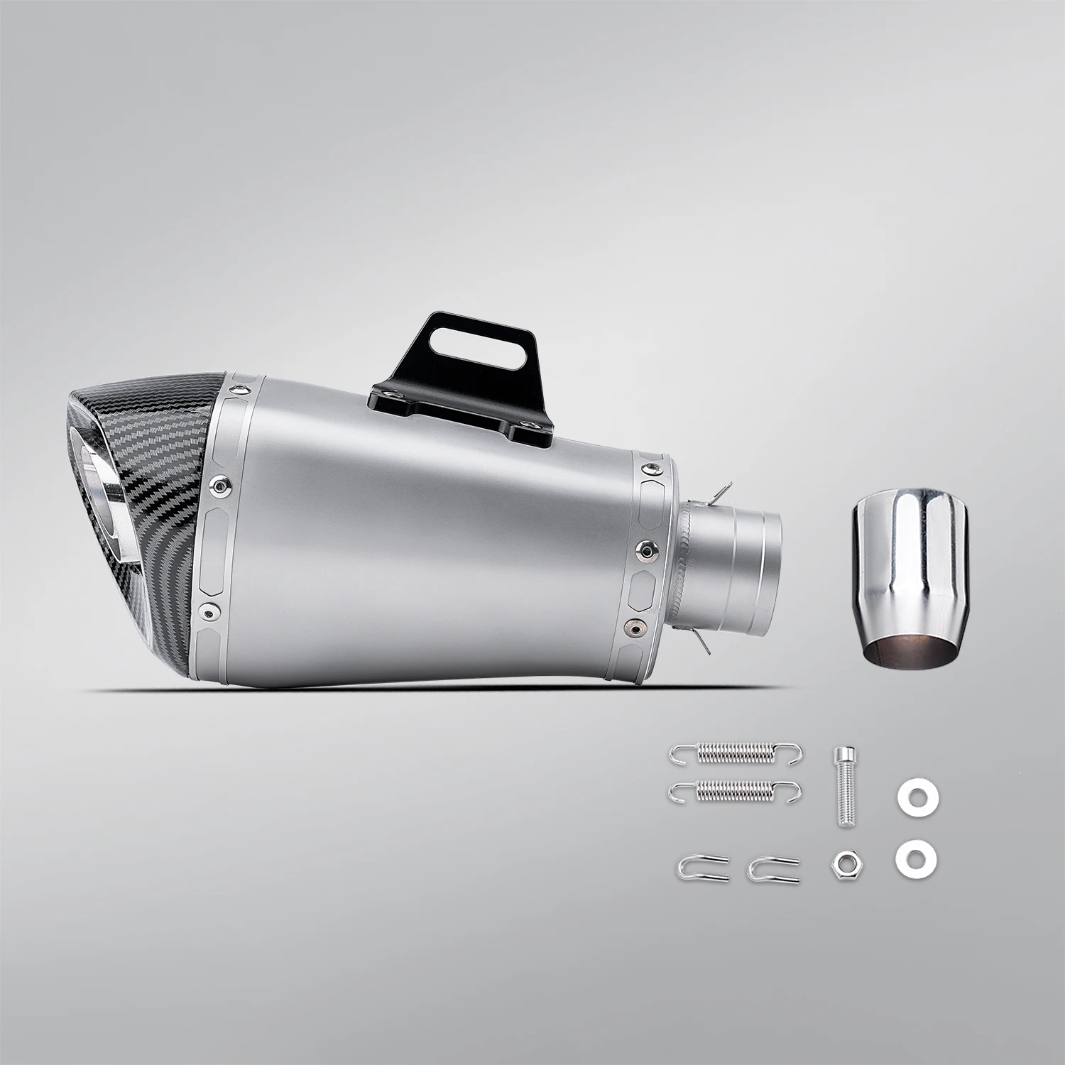 51mm Ak Stainless Steel Universal Motorcycle Exhaust System Improved Exhaust Muffler Suitable for Z900 MT09 GSX600 NINJA400
51mm Ak Stainless Steel Universal Motorcycle Exhaust System Improved Exhaust Muffler Suitable for Z900 MT09 GSX600 NINJA400