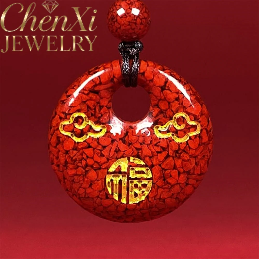 High-End Cinnabar Peace And Blessing Pendant Luxury Quality Fashion Fine Jewelry Exquisite Elegant Amulets And Mascots Popular
High-End Cinnabar Peace And Blessing Pendant Luxury Quality Fashion Fine Jewelry Exquisite Elegant Amulets And Mascots Popular