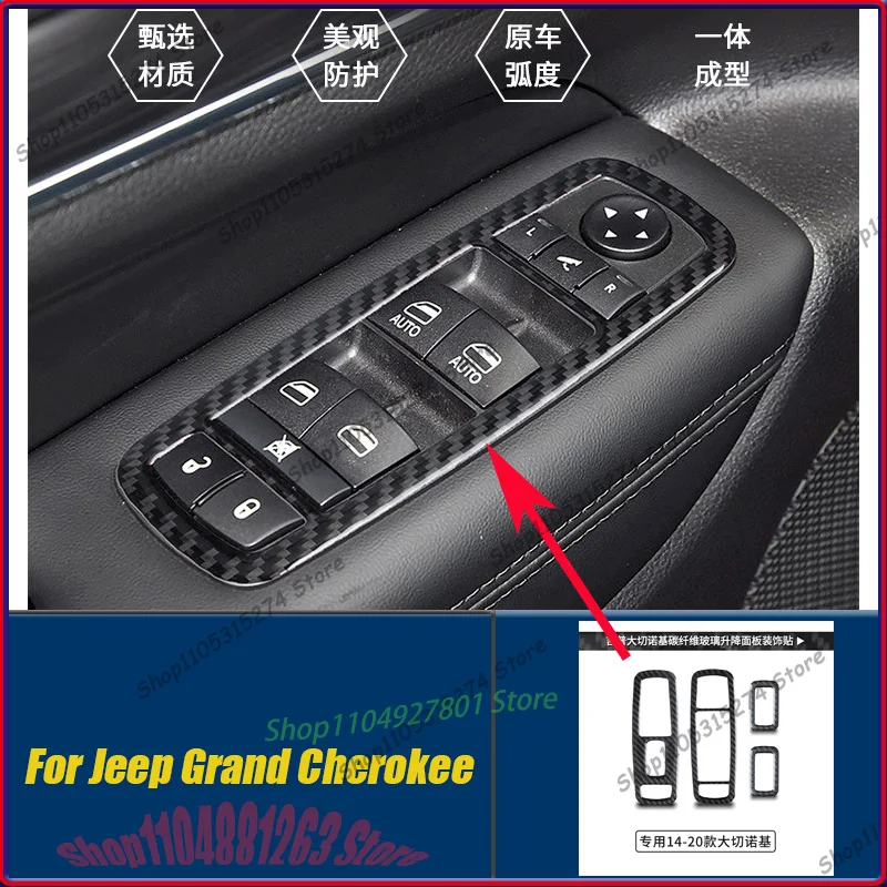 Suitable for Jeep Grand Cherokee real carbon fiber interior modified glass window panel trim car accessories
Suitable for Jeep Grand Cherokee real carbon fiber interior modified glass window panel trim car accessories