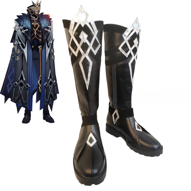 Game Genshin Impact the Eleven Fatui Harbingers Cosplay Shoes The Captain Il Capitano Leather Boot Halloween Carnival Party Prop
Game Genshin Impact the Eleven Fatui Harbingers Cosplay Shoes The Captain Il Capitano Leather Boot Halloween Carnival Party Prop