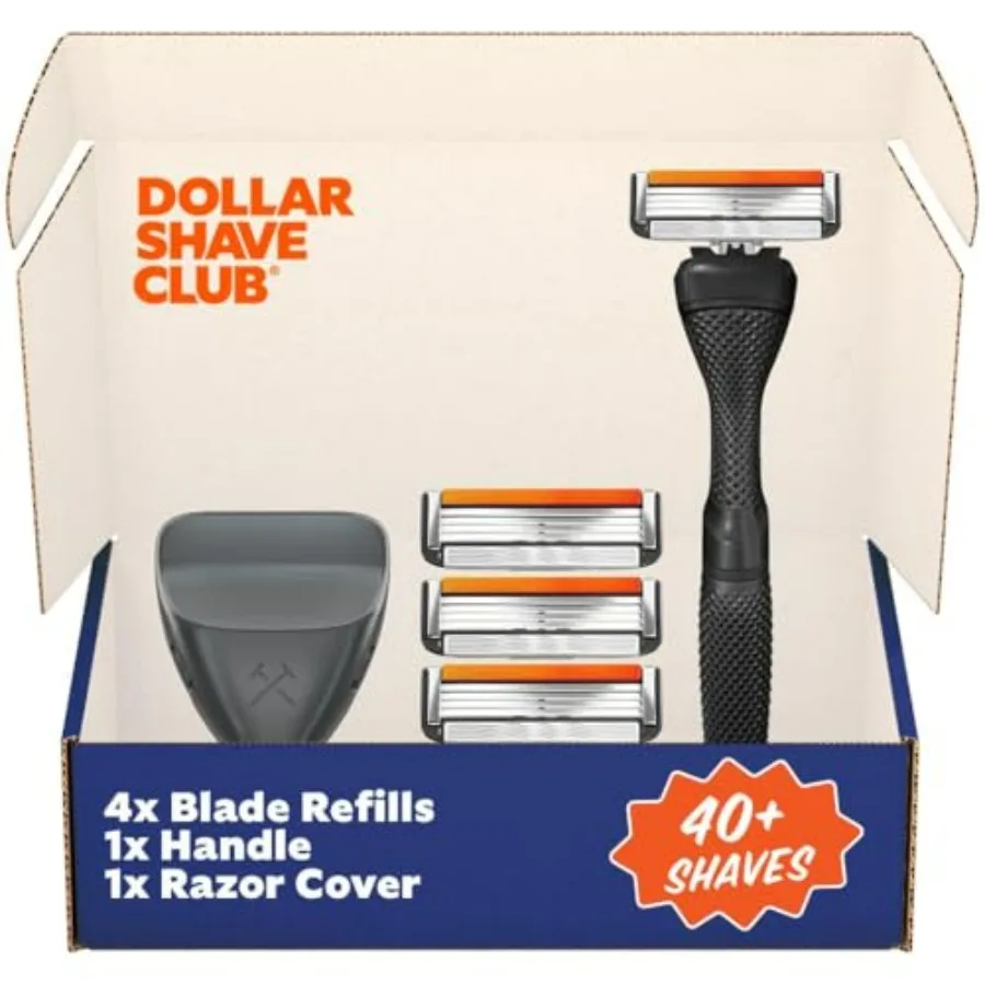 Dollar Shave Club Travel Shave Set 4 Swift Rinse Refill Cartridges, 1 Handle,1 Razor Cover
Dollar Shave Club Travel Shave Set 4 Swift Rinse Refill Cartridges, 1 Handle,1 Razor Cover